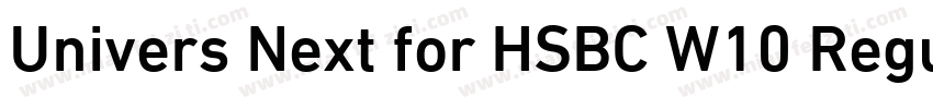 Univers Next for HSBC W10 Regular字体转换